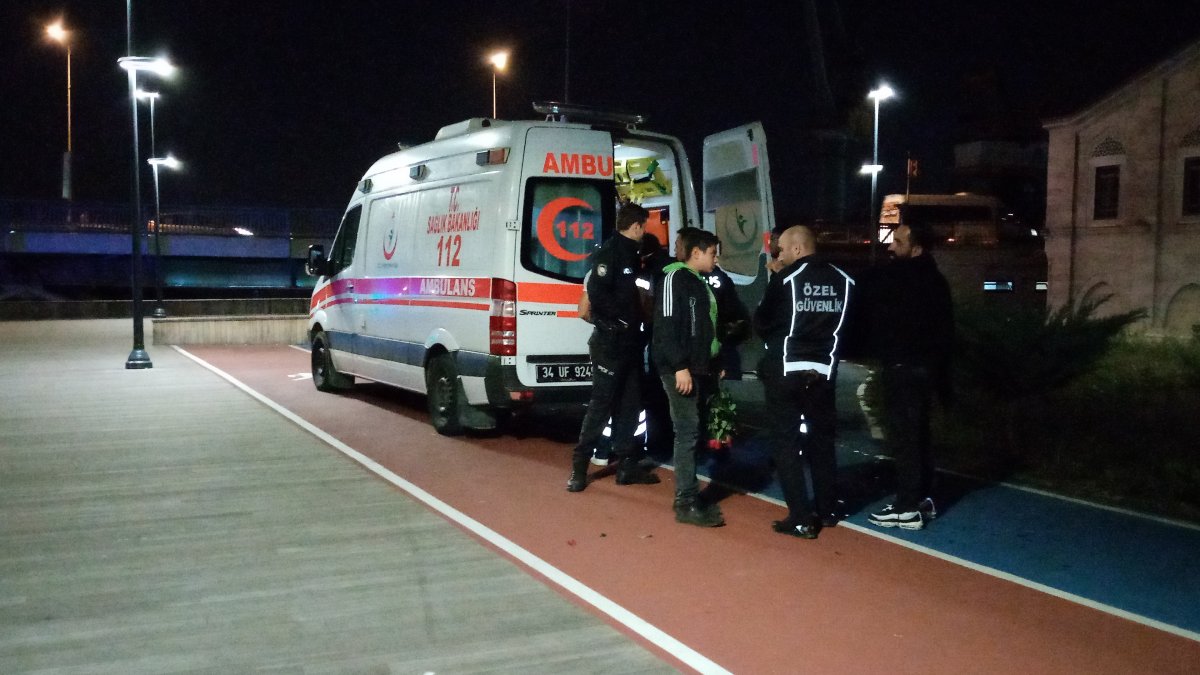 i Haliç'te denize düşen şahıs kurtarıldı