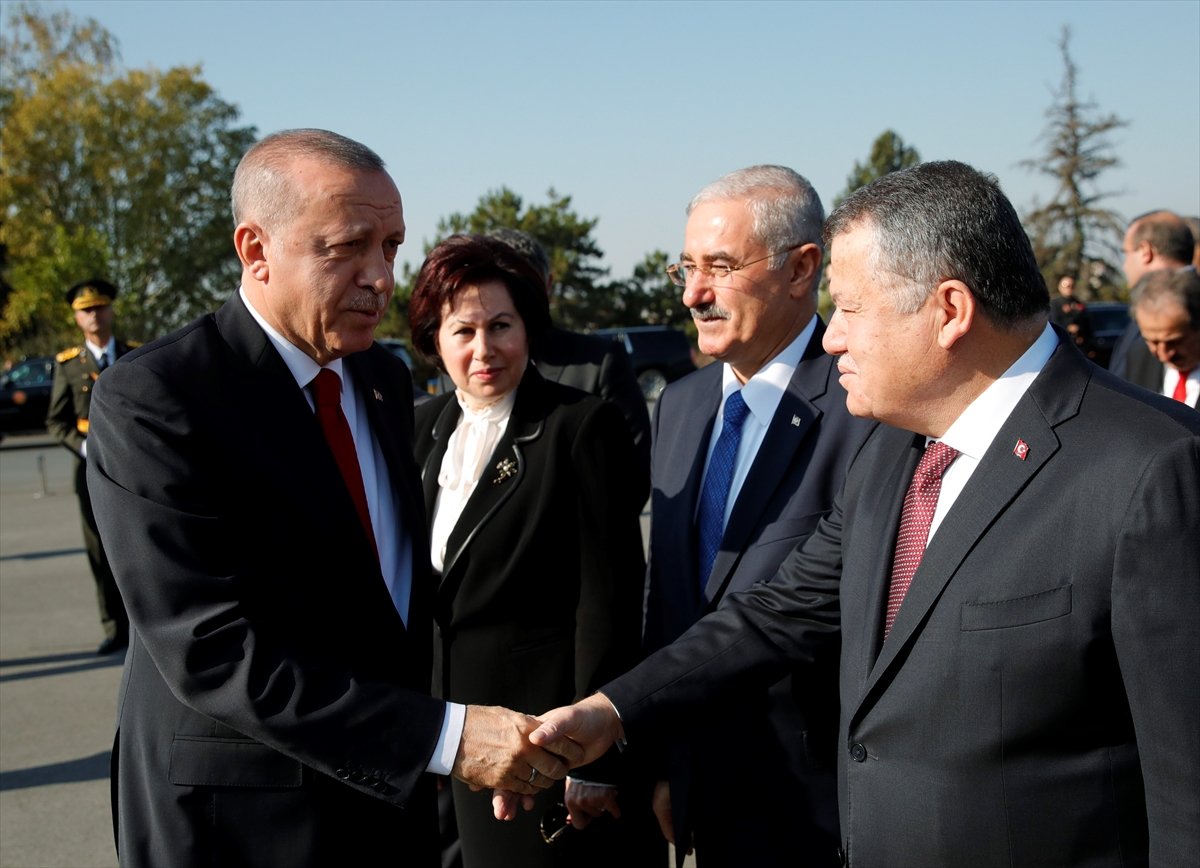 a 29 Ekim'de devlet erkânı Anıtkabir'de