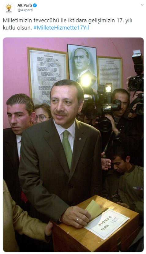 Cumhurbaşkanı Erdoğan'dan 3 Kasım paylaşımı