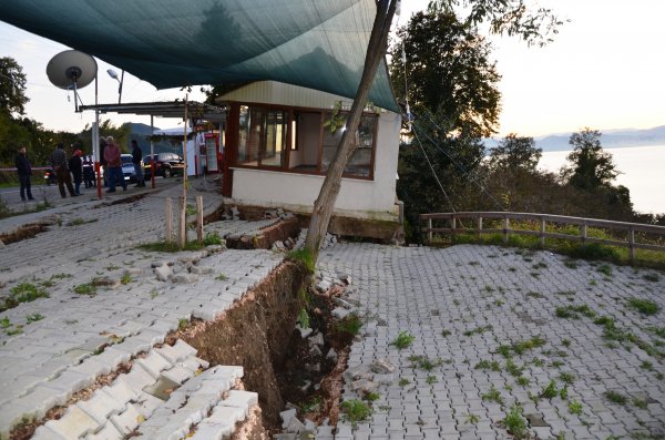 i Ordu'da heyelan meydana geldi