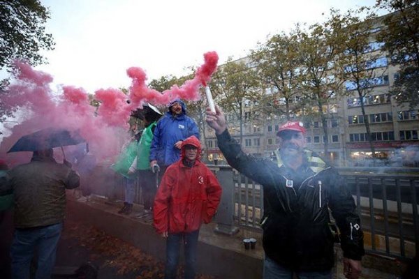 a Belçika'da grev başladı