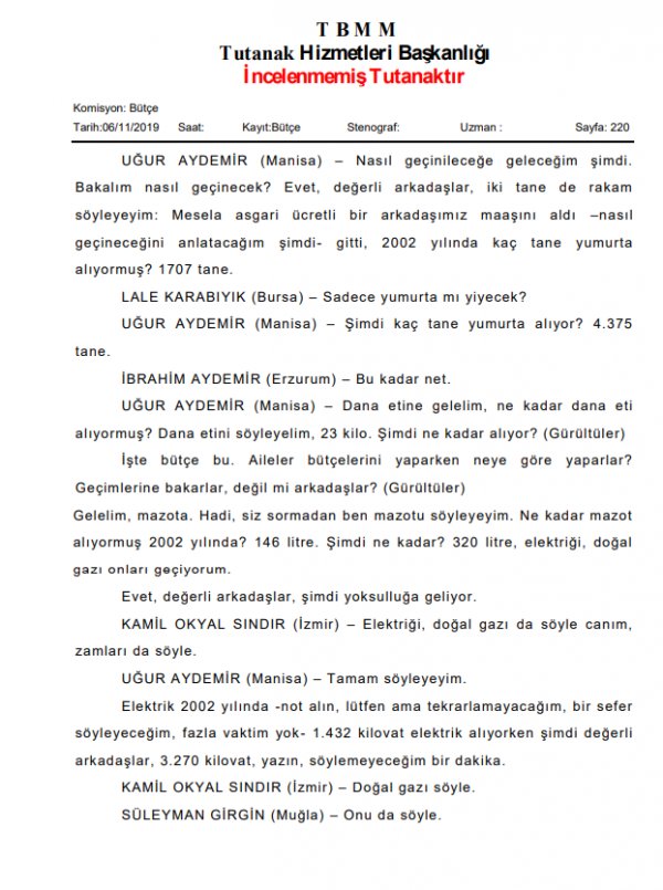 AK Partili Uğur Aydemir'in yumurta hesabı