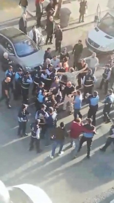 Gebze'de zabıtalar ortalığı savaş alanına çevirdi