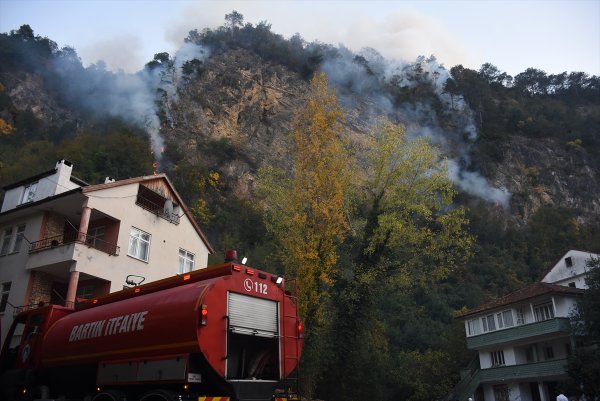 Bartın'da orman yangını
