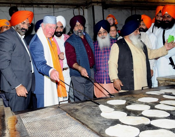 a Galler Prensi Charles Hindistan'da