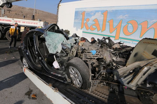 a Çorum'da kaza: 3 ölü, 1 yaralı