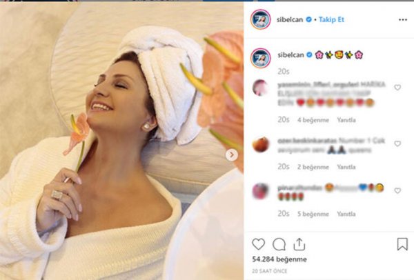 Sibel Can'ın bornozlu paylaşımı