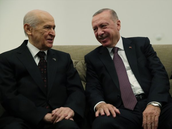 Cumhurbaşkanı Erdoğan, Bahçeli ile bir araya geldi