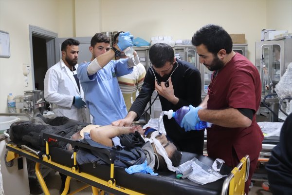 a YPG/PKK Tel Rıfat'tan Azez'deki sivillere saldırdı