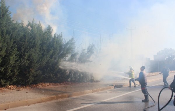 i Demir parmaklıklardan kıvılcım sıçradı, yangın çıktı