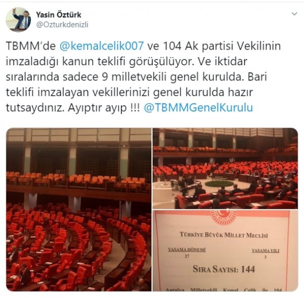 AK Partili vekiller Meclis'i yine boş bıraktı
