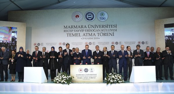 a Recep Tayyip Erdoğan Külliyesi'nin temeli atıldı