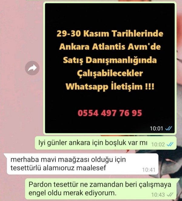 Mavi, başörtülü eleman konusunu reklamlarla kapattı