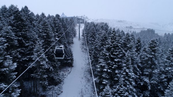 i Uludağ'da kar yağışı başladı