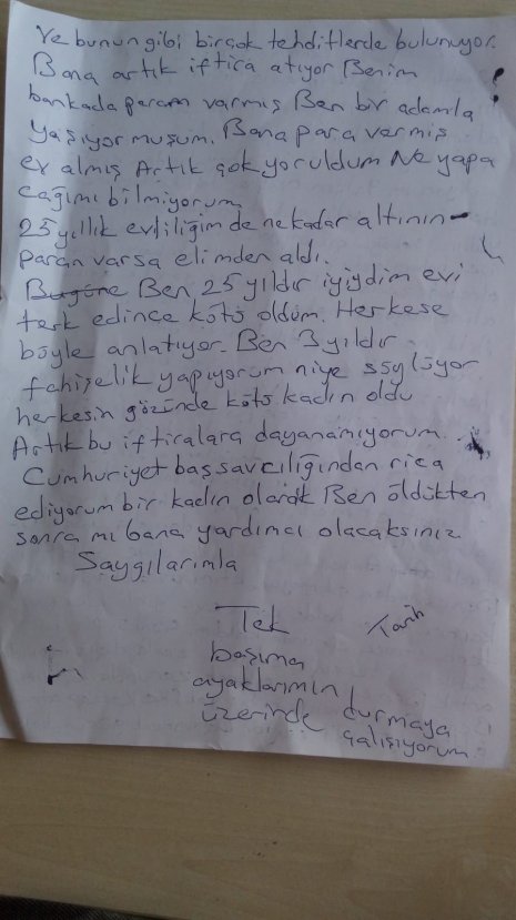 Ayşe Tuba Arslan'ın yürek burkan yeni dilekçesi