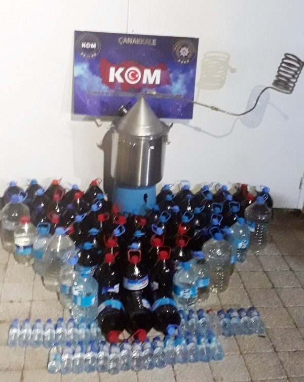 Çanakkale'de sahte içki operasyonu