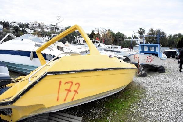 Bodrum'daki yediemin otoparkı marinaya döndü