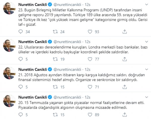 Nurettin Canikli 23 maddeyle AK Parti dönemini özetledi