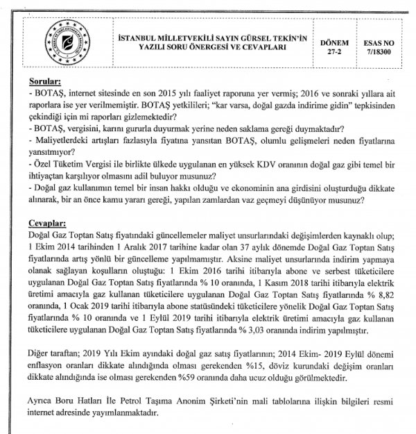 Enerji ve Tabii Kaynaklar Bakanı: Doğalgaz ucuz