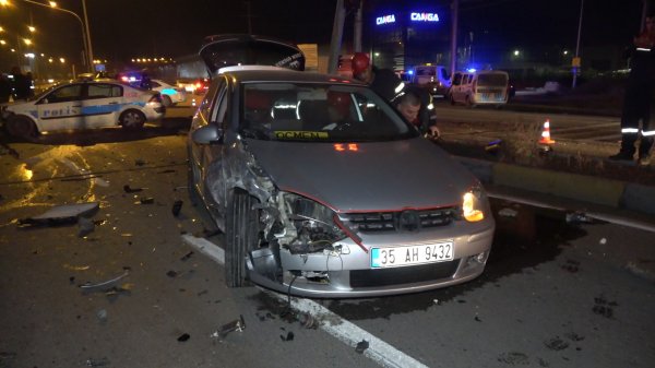 Kırıkkale'de şüpheli araç kovalayan polis kaza yaptı