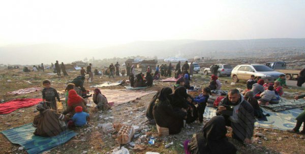 Suriye'de düzenlenen Noel partisi