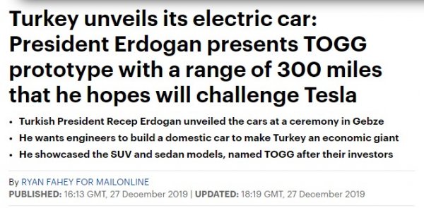 Dünya basınının gözü yerli otomobilde