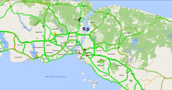 Yeni yılın ilk gününde yollar boş kaldı