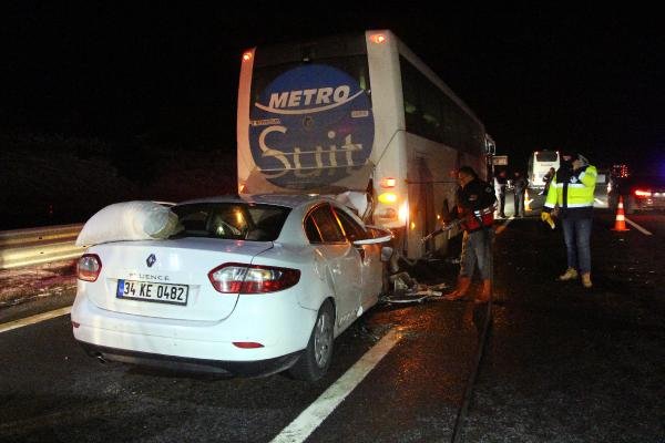d Bolu'da zincirleme trafik kazası: 2'si ağır 3 yaralı