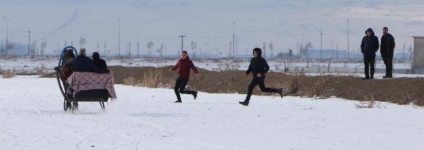 d Erzurum'da başkan ve müdürün zor anları