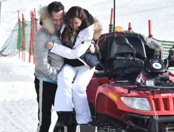 Merve Özbey tatilde