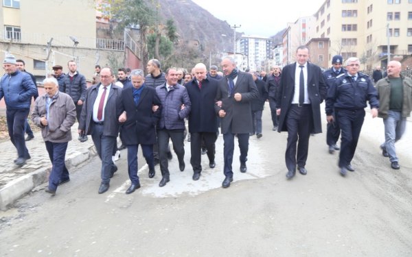 Artvin’de doğalgaz kazı çalışmaları durduruldu