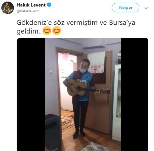 Haluk Levent, kas hastası Gökdeniz’e verdiği sözü tuttu