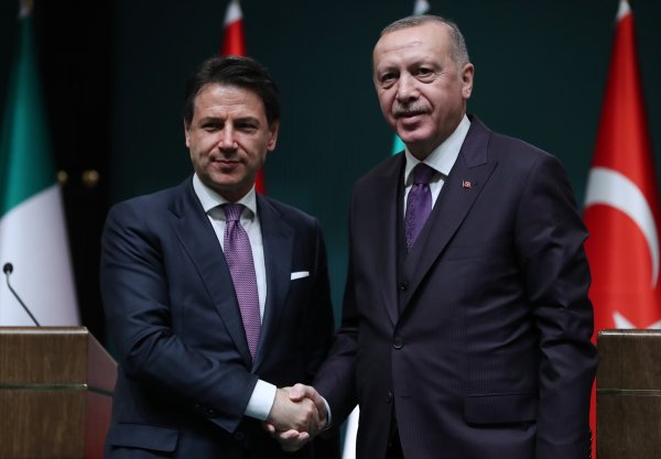 Erdoğan ve İtalya Başbakanı Libya'yı görüştü