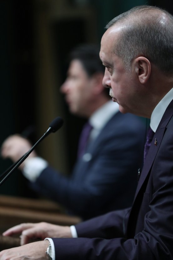 Erdoğan ve İtalya Başbakanı Libya'yı görüştü