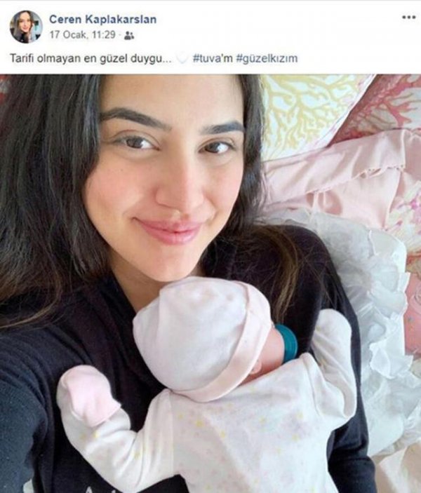 Ceren Kaplakarslan, anne oldu