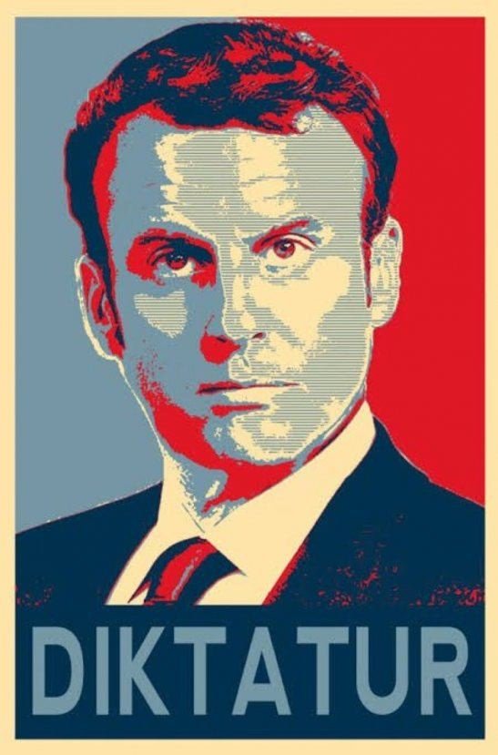 Macron, kendisine diktatör benzetmesi yapanları eleştirdi