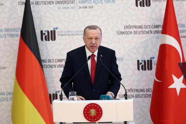 a Erdoğan Türk-Alman Üniversitesi töreninde