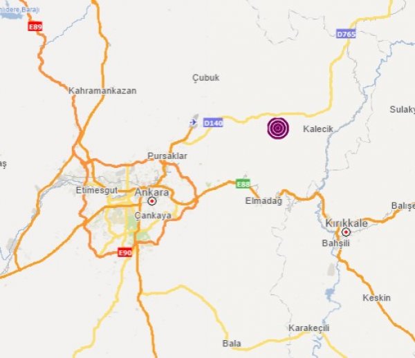 Ankara'da art arda depremler