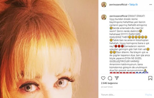 Zerrin Özer: Benden nefret etmişsiniz