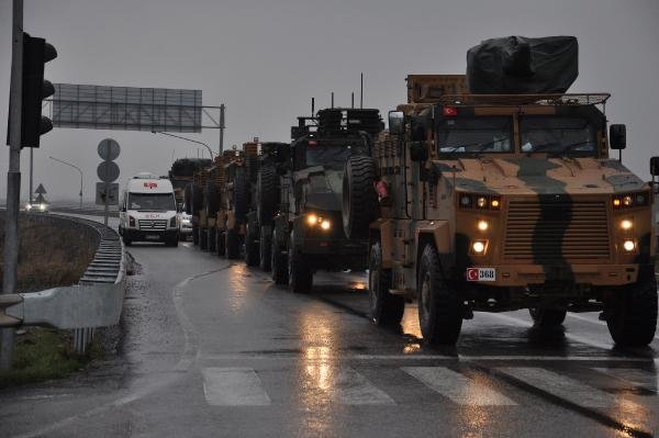 İdlib sınırına askeri sevkiyat