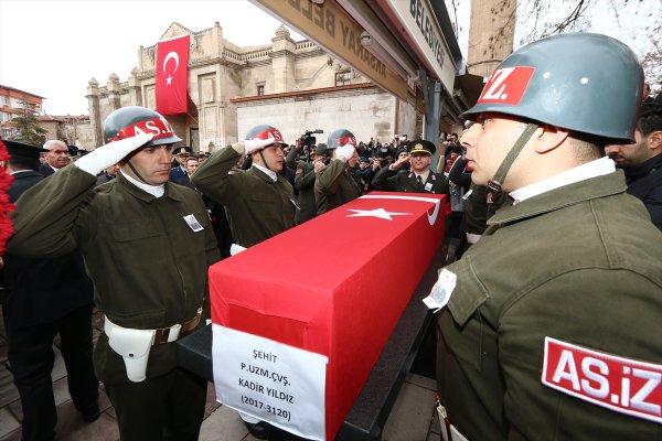 a Aksaray şehidini uğurladı