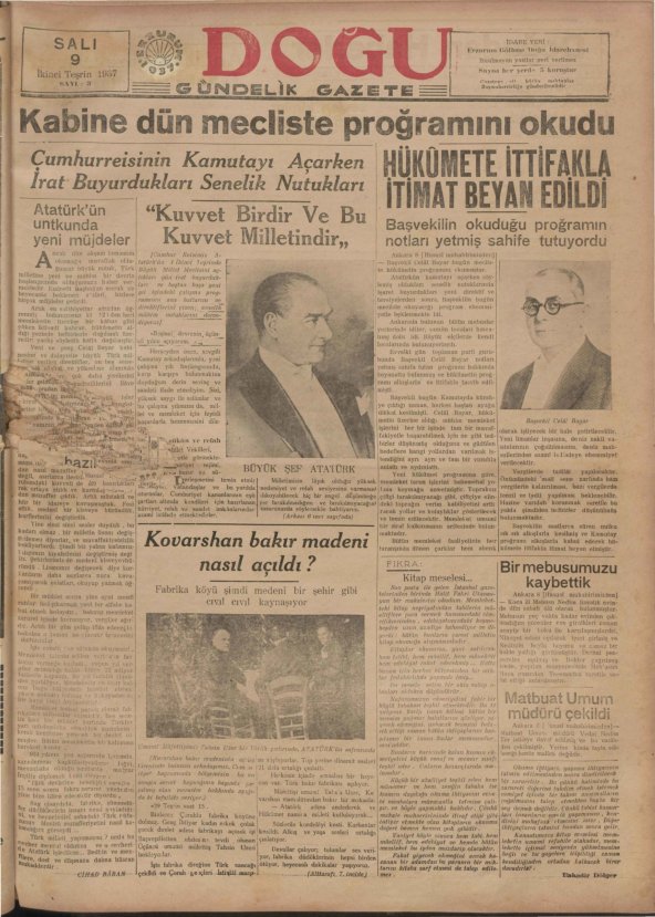 1928-1942 yıllarından 18.422 cilt gazete paylaşıma açıldı