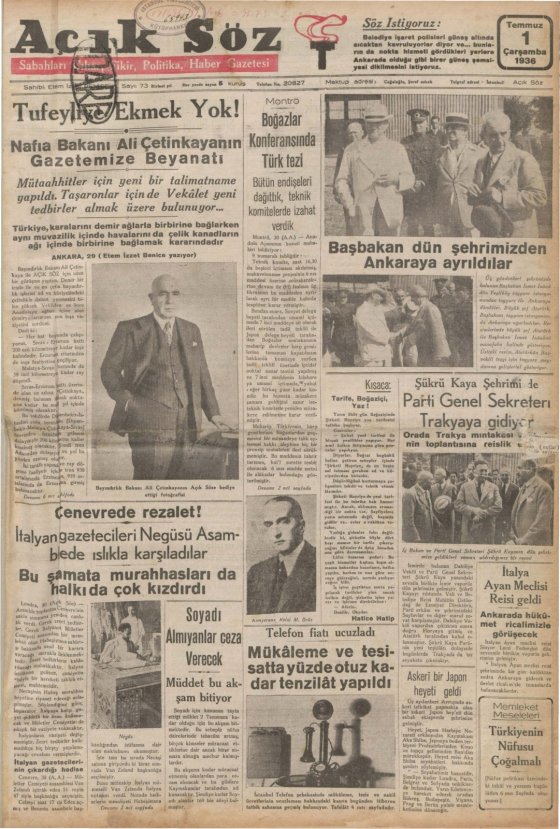 1928-1942 yıllarından 18.422 cilt gazete paylaşıma açıldı