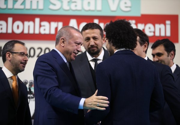 Erdoğan ile Shane Larkin arasında neşeli sohbet