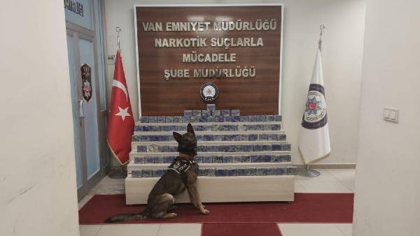 d Kamyonetteki 54 kilo eroini 'Rexo' buldu