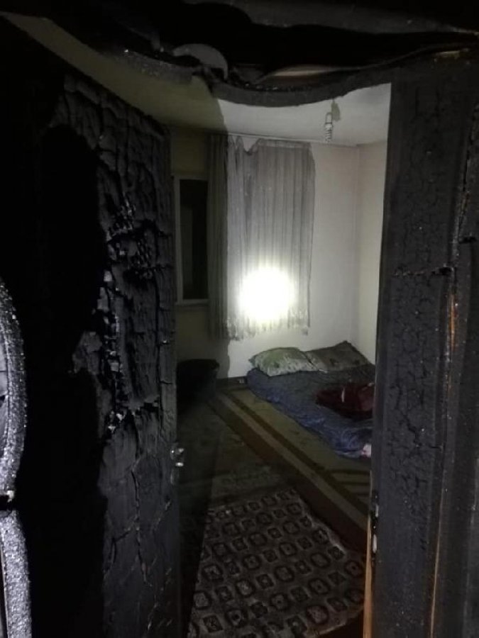 Babaanne ve iki torunu yangında can verdi