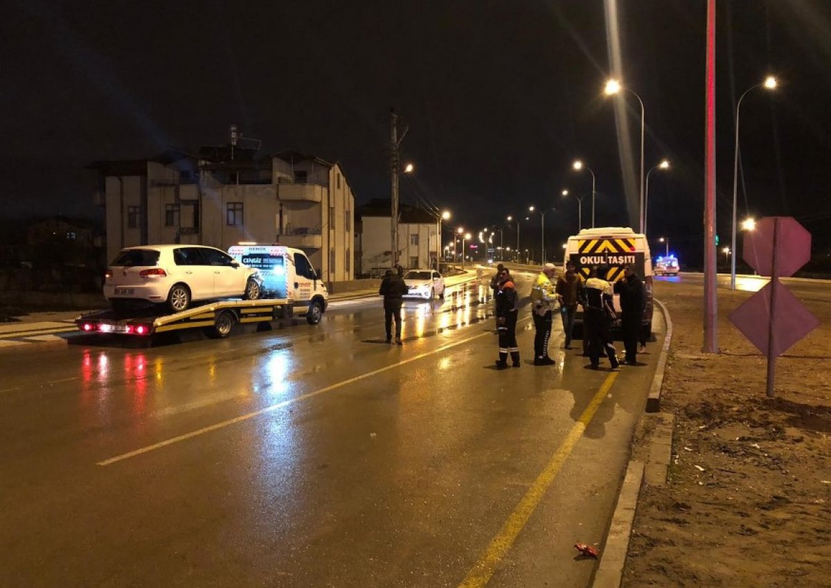 Aksaray'da kaza sonrası taraflar birbirine girdi