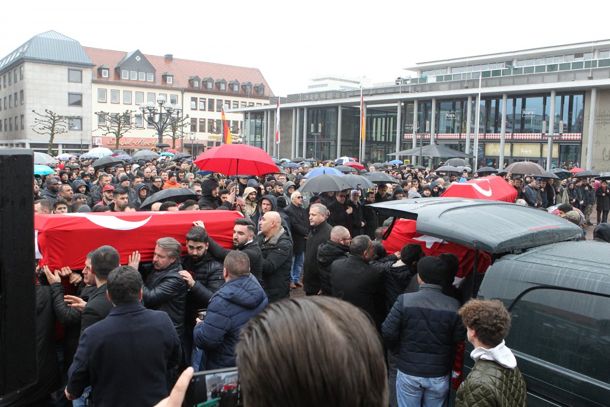 i Almanya'da ölen Türkler için cenaze töreni düzenlendi