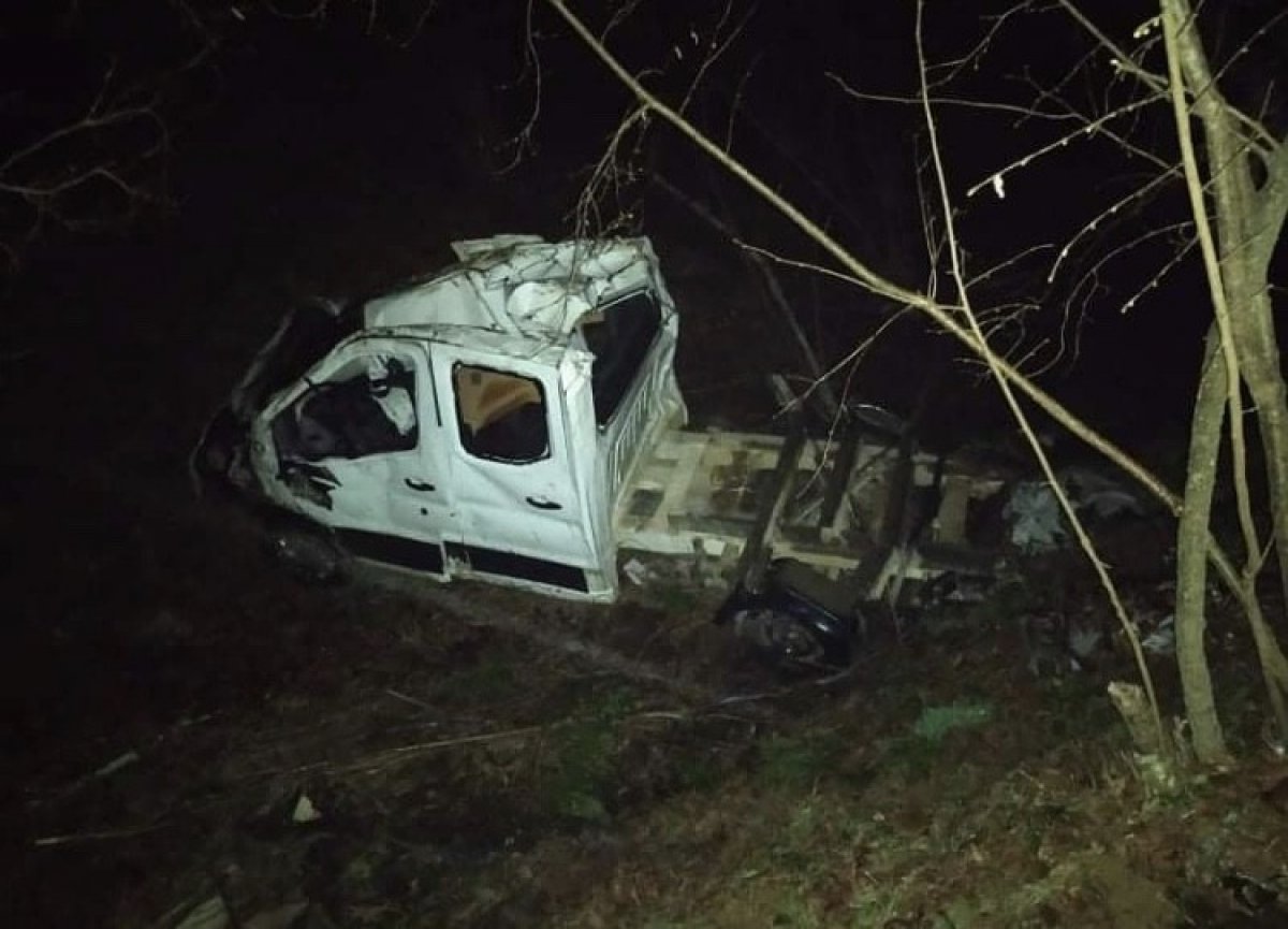 i Giresun'da kamyonet fındık bahçesine uçtu: 1 ölü