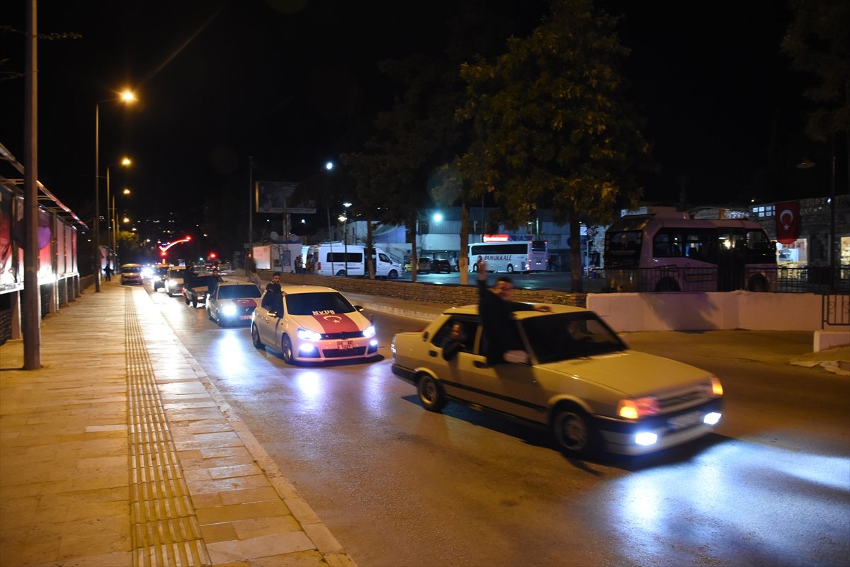 a Muğla'da Mehmetçiğe destek konvoyu